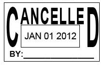 (image for) "CANCELLED" Adjustable Dater